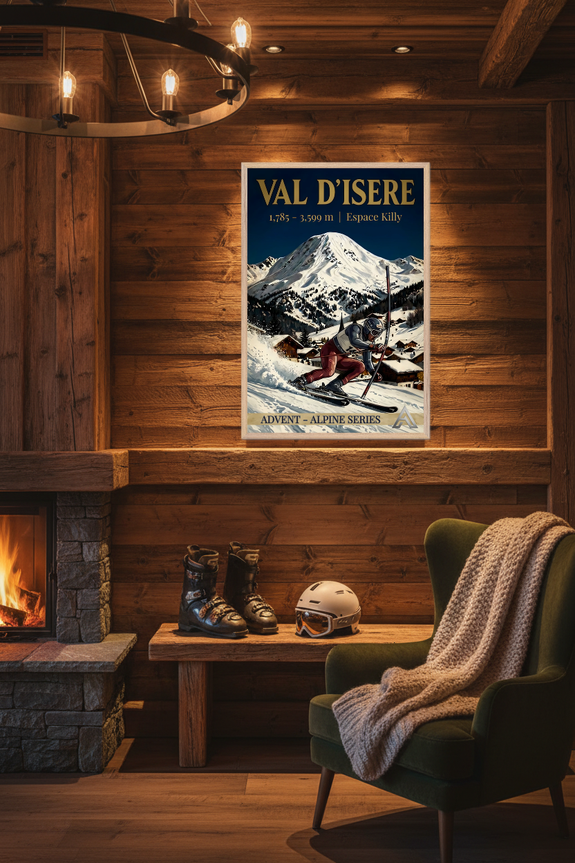 Val d'Isère — Advent Alpine Series | Framed Art Print