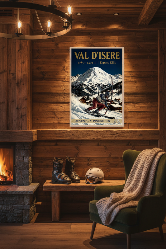 Val d'Isère — Advent Alpine Series | Framed Art Print