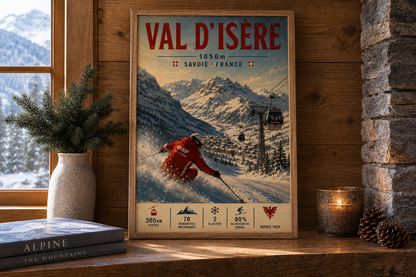 Val d'Isère — Advent Alpine Series | Framed Art Print