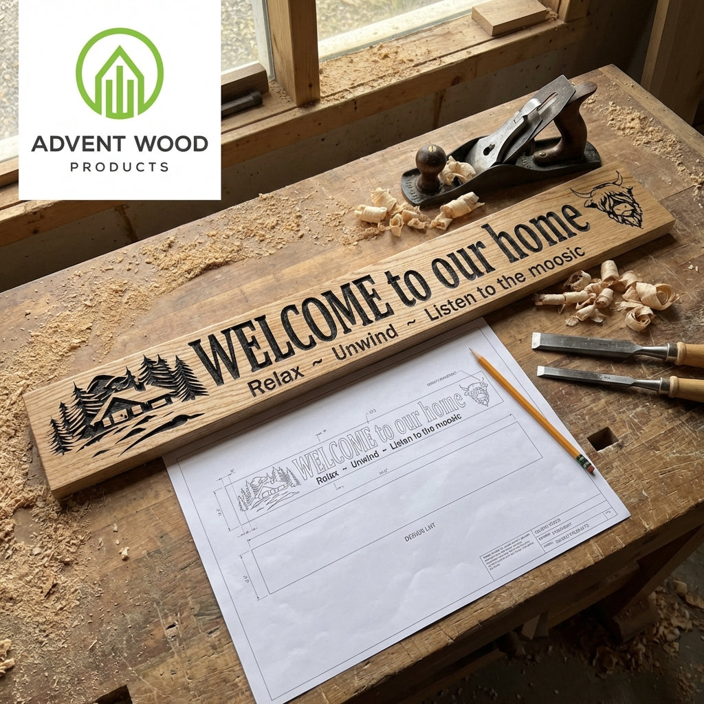 The Family Welcome Sign: A Custom Carved Heirloom