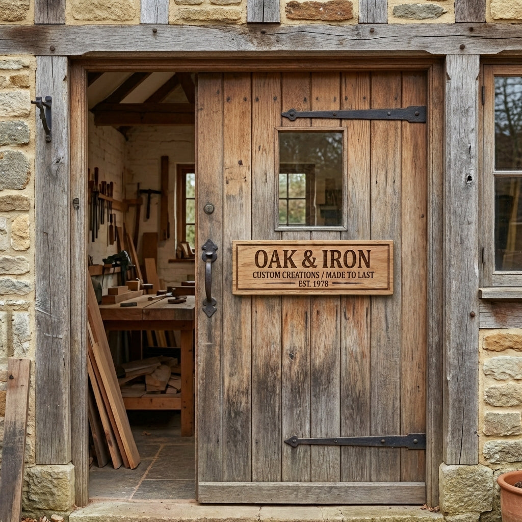 Custom Text Wooden Sign - Your Words, Your Design