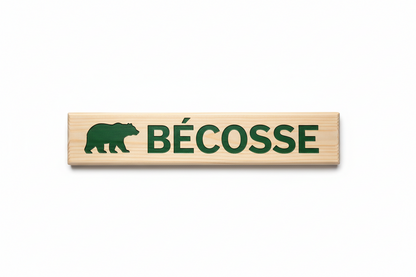 Rustic Pine Location Signs — Cabin, Cottage & Camp