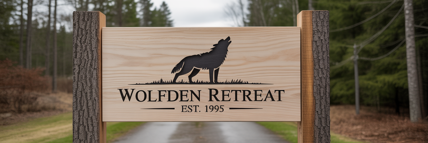 Custom Cottage Driveway Sign – CNC-Carved Personalised Property Sign