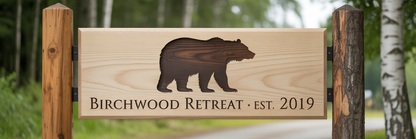 Custom Cottage Driveway Sign – CNC-Carved Personalised Property Sign