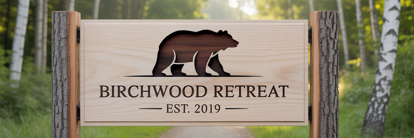 Custom Cottage Driveway Sign – CNC-Carved Personalised Property Sign
