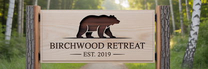 Custom Cottage Driveway Sign – CNC-Carved Personalised Property Sign