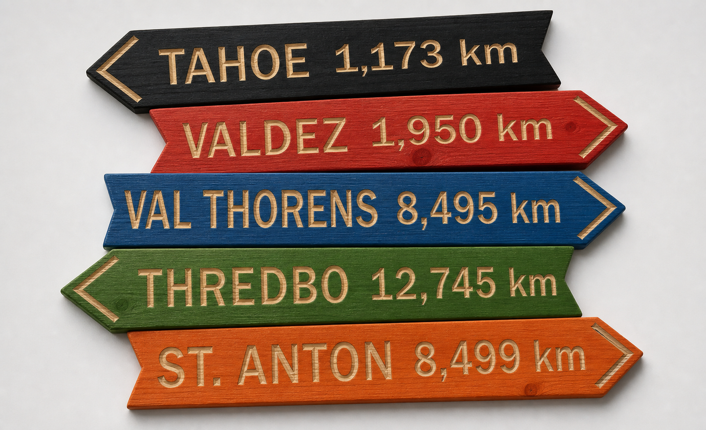 Directional Wood Mountain Location Signs