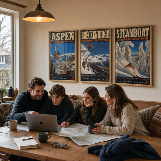 Aspen — Advent USA Series | Framed Art Print