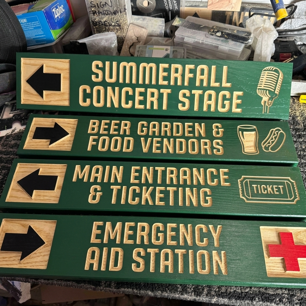 Custom Event Sign — Conventional Style