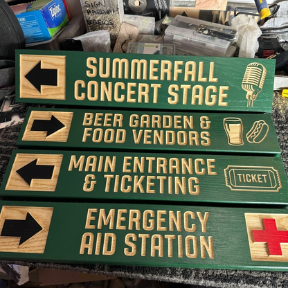 Custom Event Sign — Conventional Style