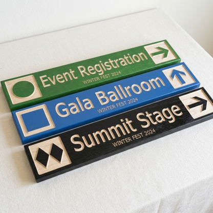 Custom Event Sign — Conventional Style