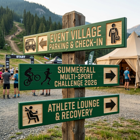 Custom Event Sign — Conventional Style