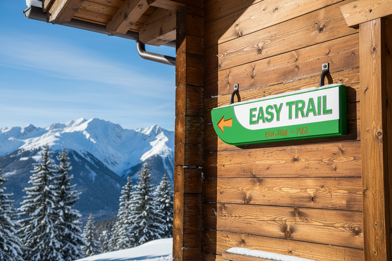 Green Sign Exterior Alpine