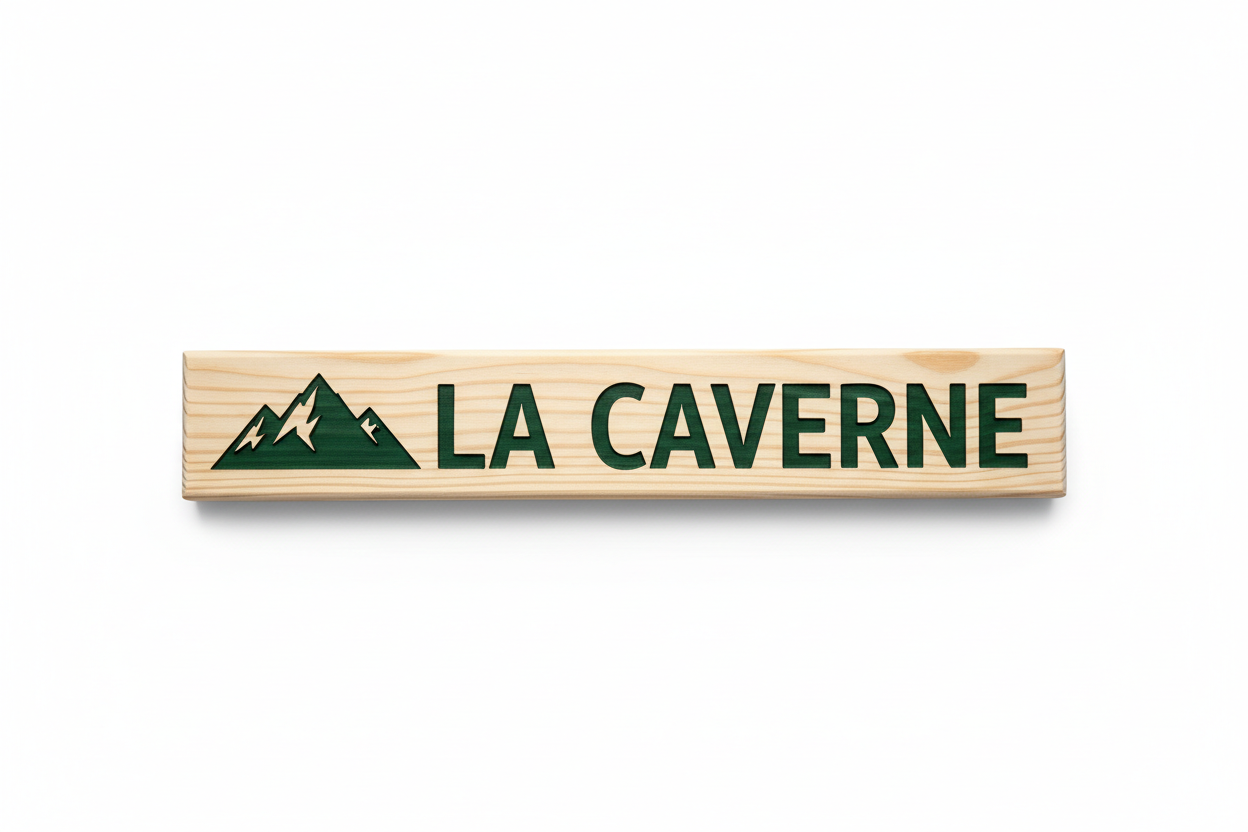 Rustic Pine Location Signs — Cabin, Cottage & Camp