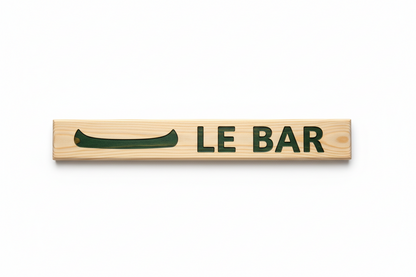 Rustic Pine Location Signs — Cabin, Cottage & Camp