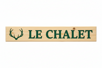 Rustic Pine Location Signs — Cabin, Cottage & Camp