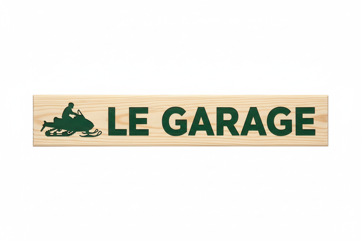 Rustic Pine Location Signs — Cabin, Cottage & Camp