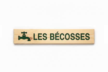 Rustic Pine Location Signs — Cabin, Cottage & Camp