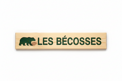 Rustic Pine Location Signs — Cabin, Cottage & Camp