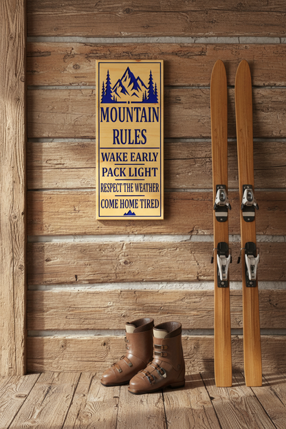 Mountain Rules — Pine Face — Cabin Wall
