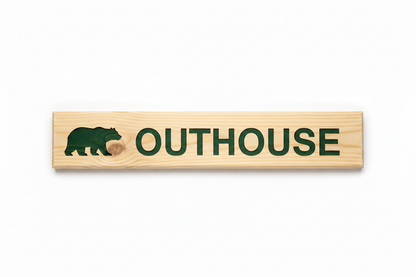 Rustic Pine Location Signs — Cabin, Cottage & Camp