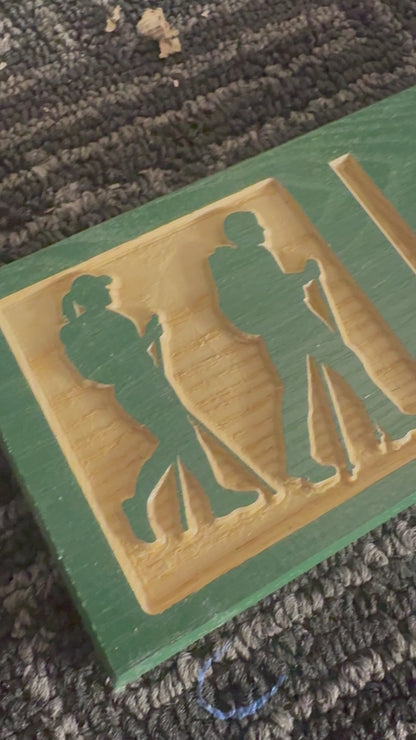 3x13 Mini Hiking Trail / Camping Inspired Sign