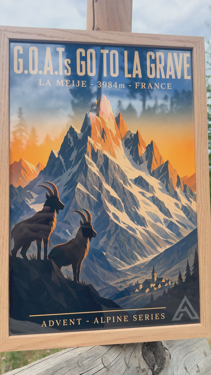 La Grave — Advent Alpine Series | Framed Art Print