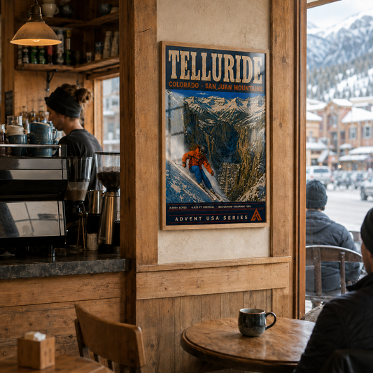 Telluride — The Box Canyon | Advent USA Series | Framed Art Print