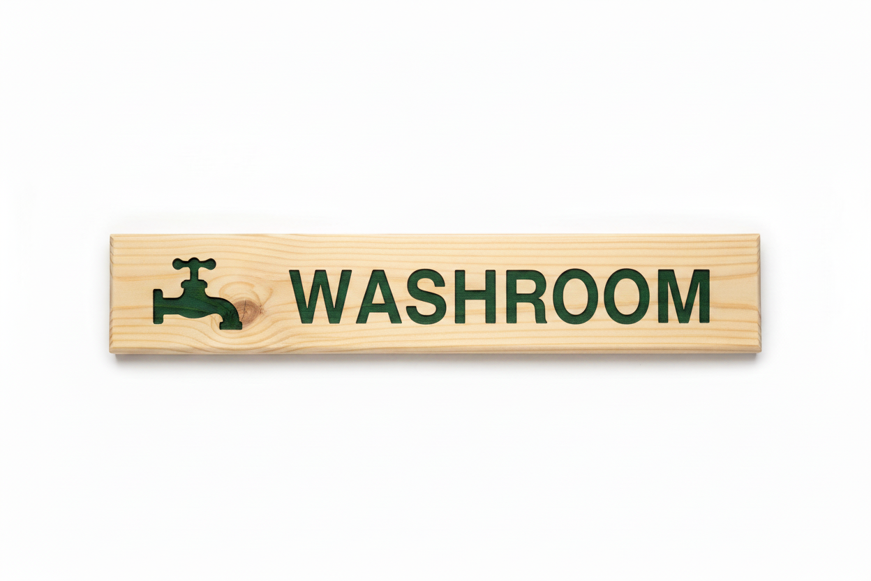 Washroom with tap