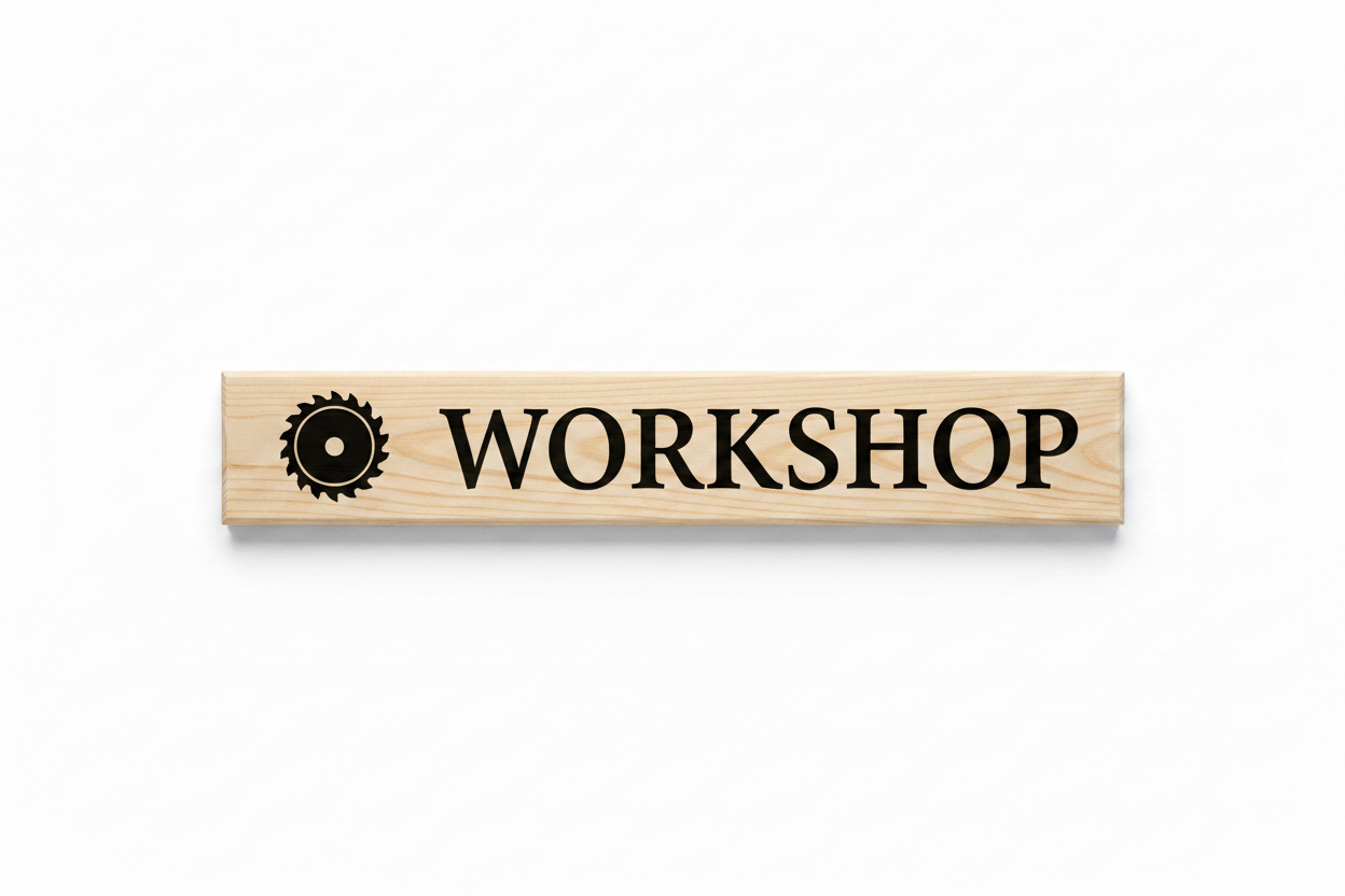 Rustic Pine Location Signs — Cabin, Cottage & Camp