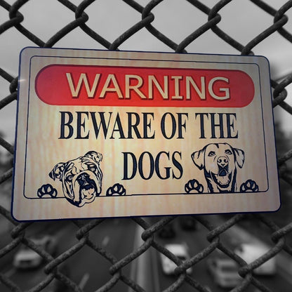 Personalized Beware of Dog(s) warning sign - Advent Wood Products